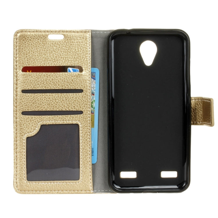 For ZTE  Blade A520 Litchi Texture Horizontal Flip Leather Case with Holder & Card Slots & Wallet