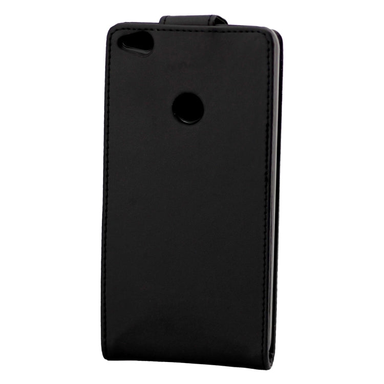 For Huawei  P8 Lite (2017) Plain Weave Texture Vertical Flip Leather Case(Black)