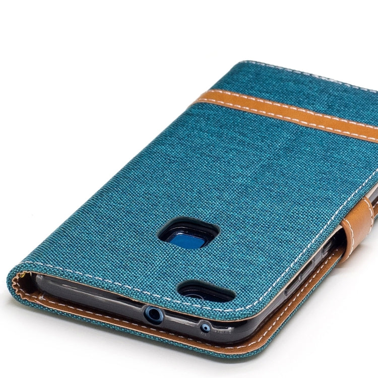 For Huawei  P10 Lite Denim Texture Leather Case with Holder & Card Slots & Wallet & Lanyard