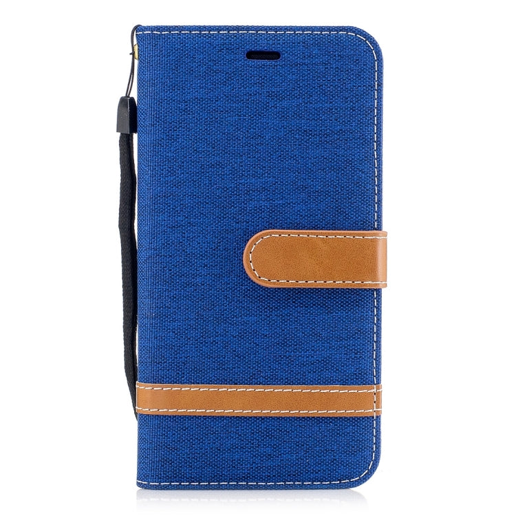 For Huawei  P10 Lite Denim Texture Leather Case with Holder & Card Slots & Wallet & Lanyard