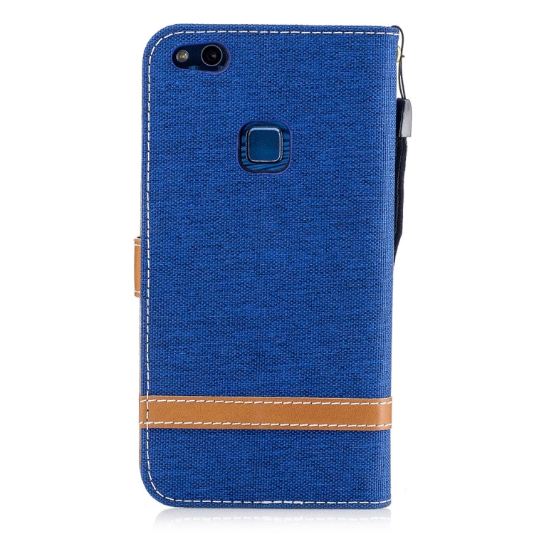 For Huawei  P10 Lite Denim Texture Leather Case with Holder & Card Slots & Wallet & Lanyard