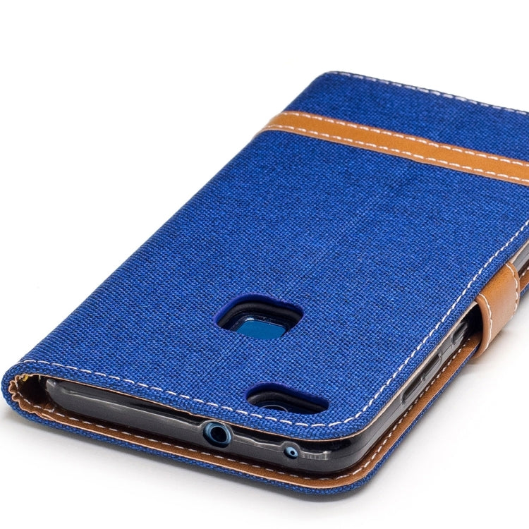 For Huawei  P10 Lite Denim Texture Leather Case with Holder & Card Slots & Wallet & Lanyard