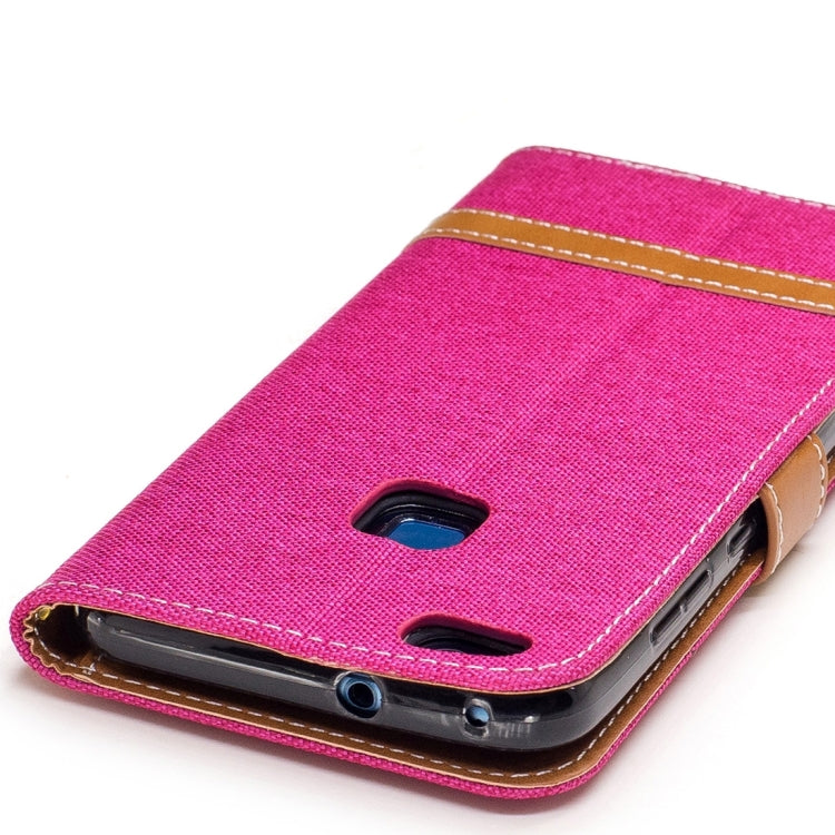 For Huawei  P10 Lite Denim Texture Leather Case with Holder & Card Slots & Wallet & Lanyard