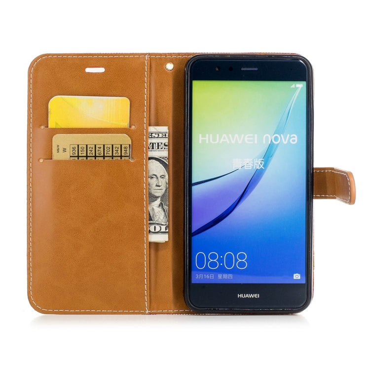 For Huawei  P10 Lite Denim Texture Leather Case with Holder & Card Slots & Wallet & Lanyard