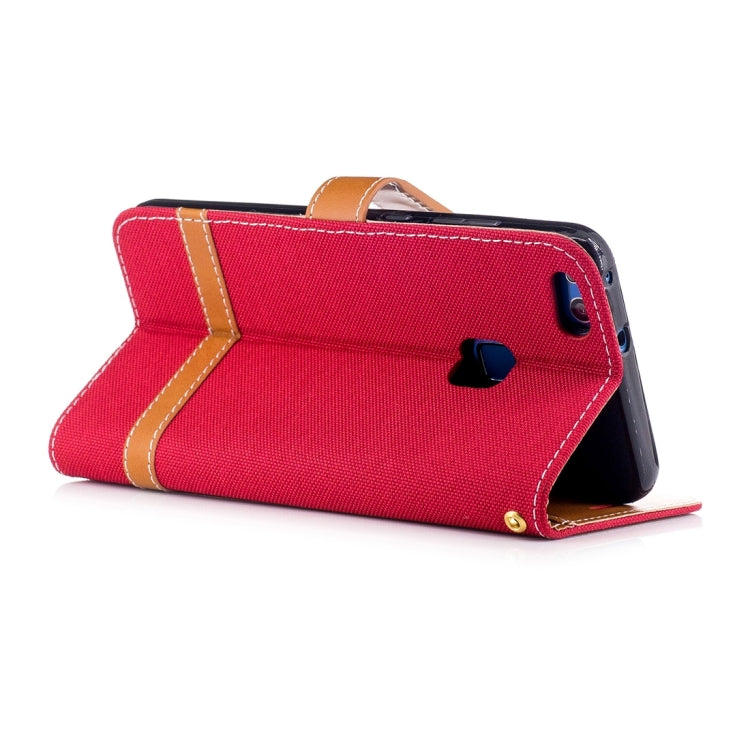 For Huawei  P10 Lite Denim Texture Leather Case with Holder & Card Slots & Wallet & Lanyard