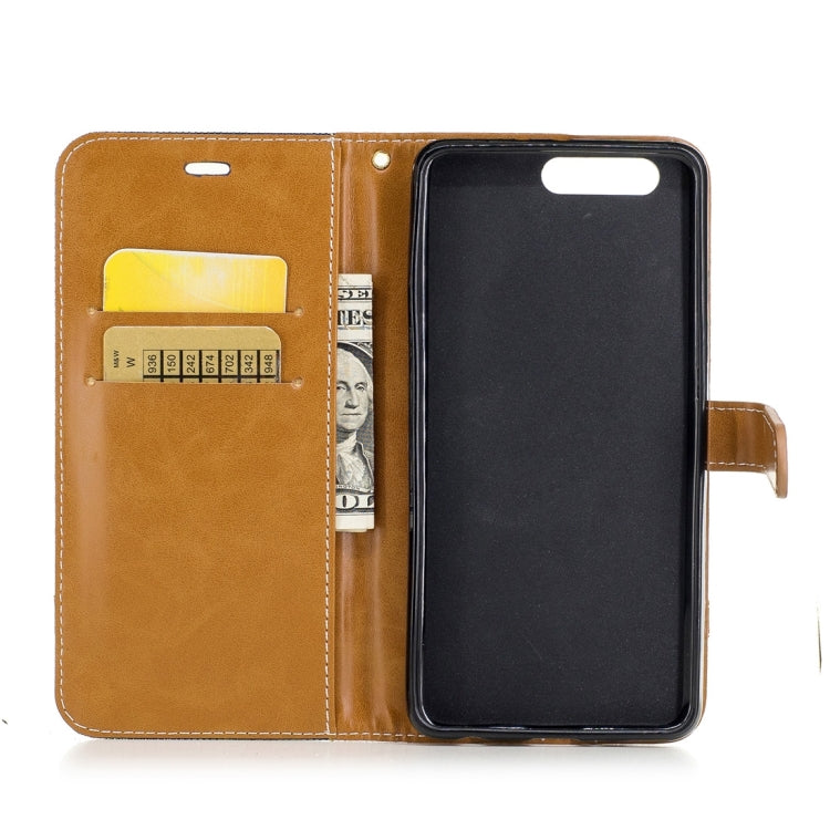 For Huawei  P10 Plus Denim Texture Leather Case with Holder & Card Slots & Wallet & Lanyard