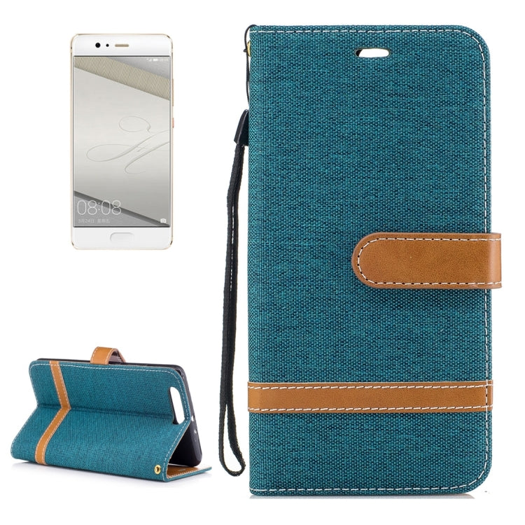 For Huawei  P10 Plus Denim Texture Leather Case with Holder & Card Slots & Wallet & Lanyard