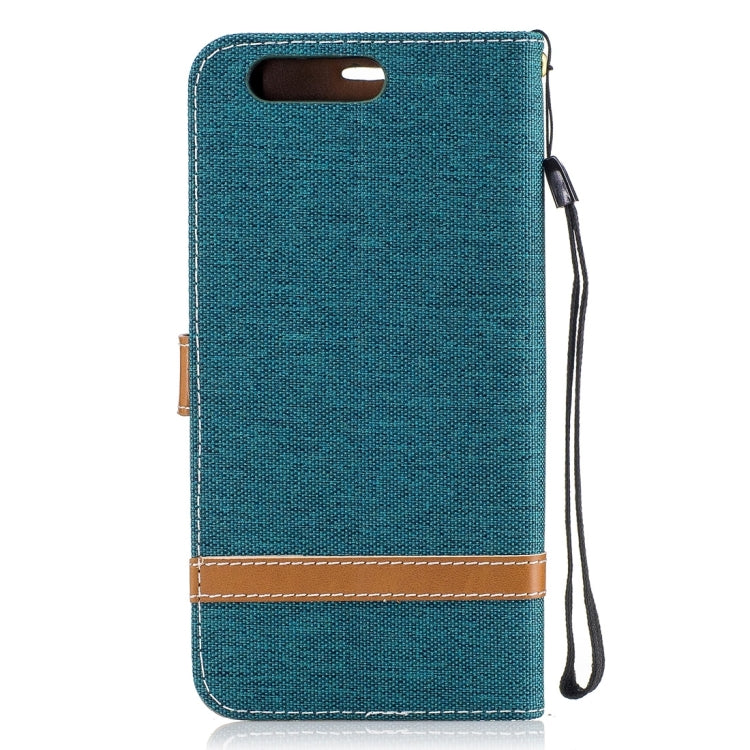 For Huawei  P10 Plus Denim Texture Leather Case with Holder & Card Slots & Wallet & Lanyard
