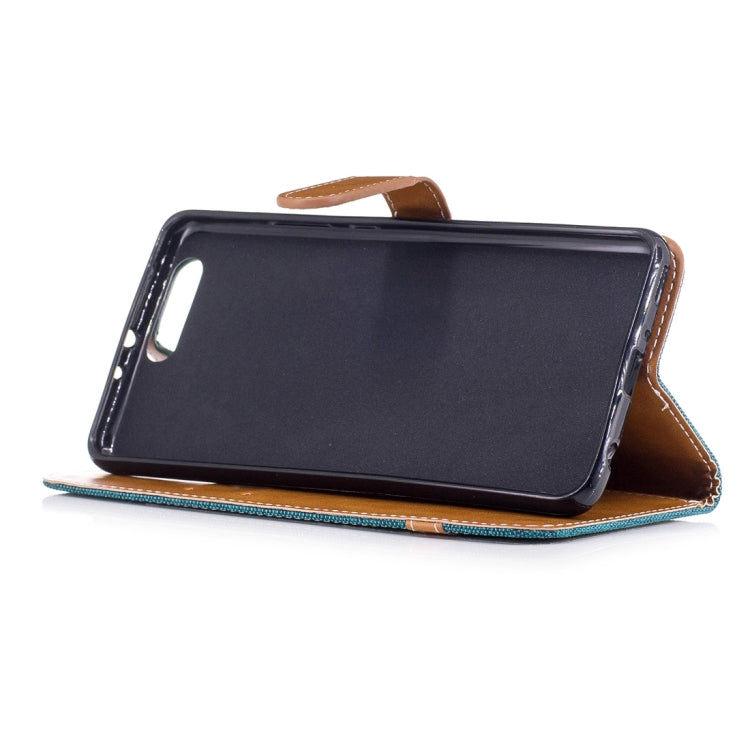 For Huawei  P10 Plus Denim Texture Leather Case with Holder & Card Slots & Wallet & Lanyard