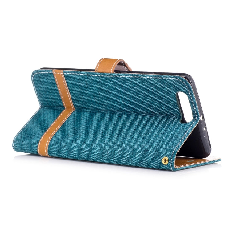 For Huawei  P10 Plus Denim Texture Leather Case with Holder & Card Slots & Wallet & Lanyard