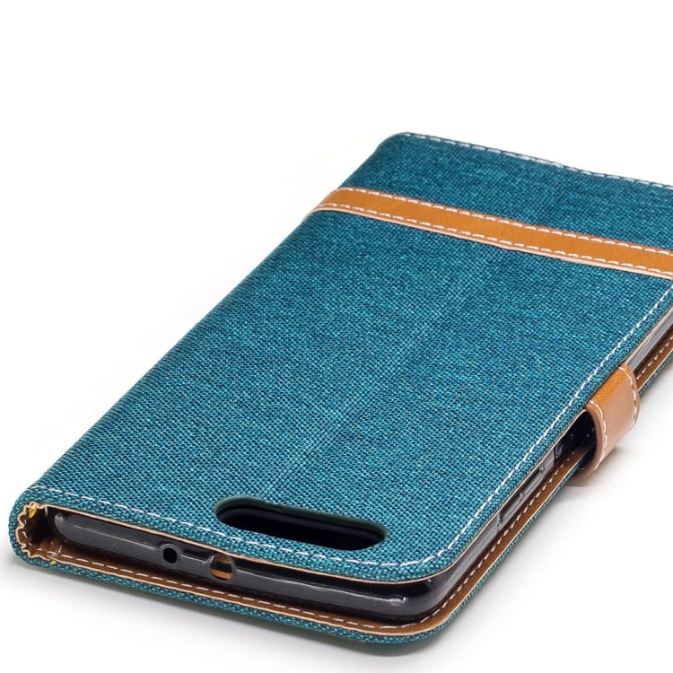 For Huawei  P10 Plus Denim Texture Leather Case with Holder & Card Slots & Wallet & Lanyard