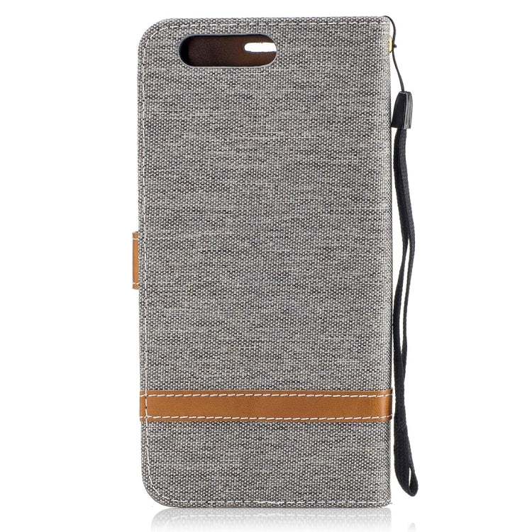 For Huawei  P10 Plus Denim Texture Leather Case with Holder & Card Slots & Wallet & Lanyard