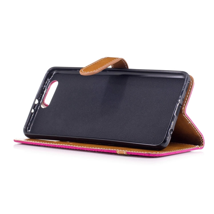 For Huawei  P10 Plus Denim Texture Leather Case with Holder & Card Slots & Wallet & Lanyard