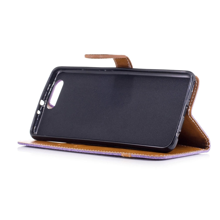 For Huawei  P10 Plus Denim Texture Leather Case with Holder & Card Slots & Wallet & Lanyard