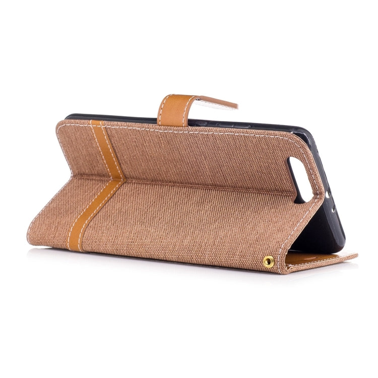 For Huawei  P10 Plus Denim Texture Leather Case with Holder & Card Slots & Wallet & Lanyard