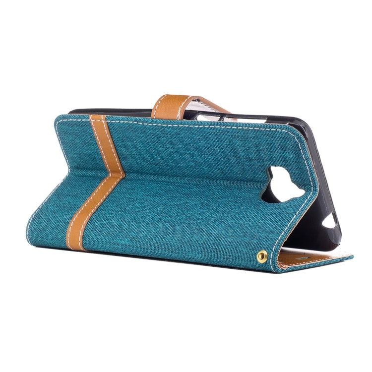 For Huawei  Y5 (2017) Denim Texture Leather Case with Holder & Card Slots & Wallet & Lanyard