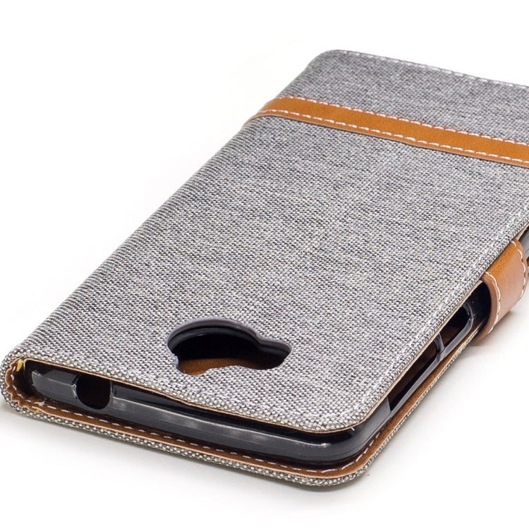 For Huawei  Y5 (2017) Denim Texture Leather Case with Holder & Card Slots & Wallet & Lanyard