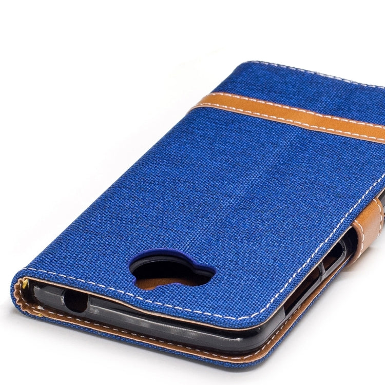 For Huawei  Y5 (2017) Denim Texture Leather Case with Holder & Card Slots & Wallet & Lanyard