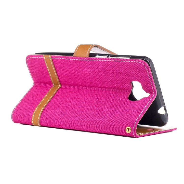 For Huawei  Y5 (2017) Denim Texture Leather Case with Holder & Card Slots & Wallet & Lanyard