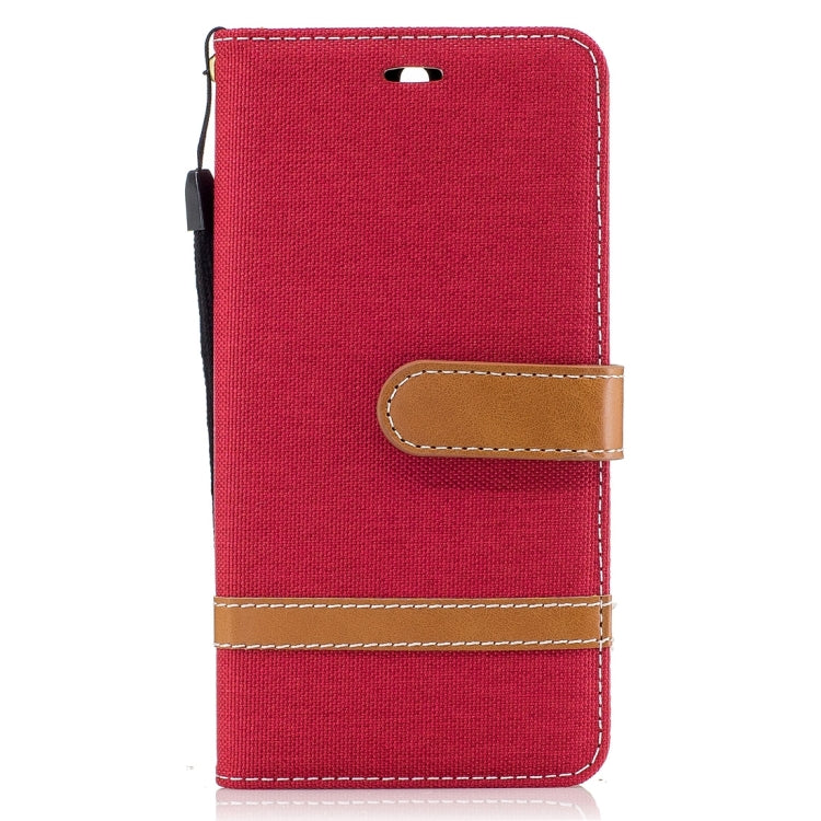 For Huawei  Y5 (2017) Denim Texture Leather Case with Holder & Card Slots & Wallet & Lanyard