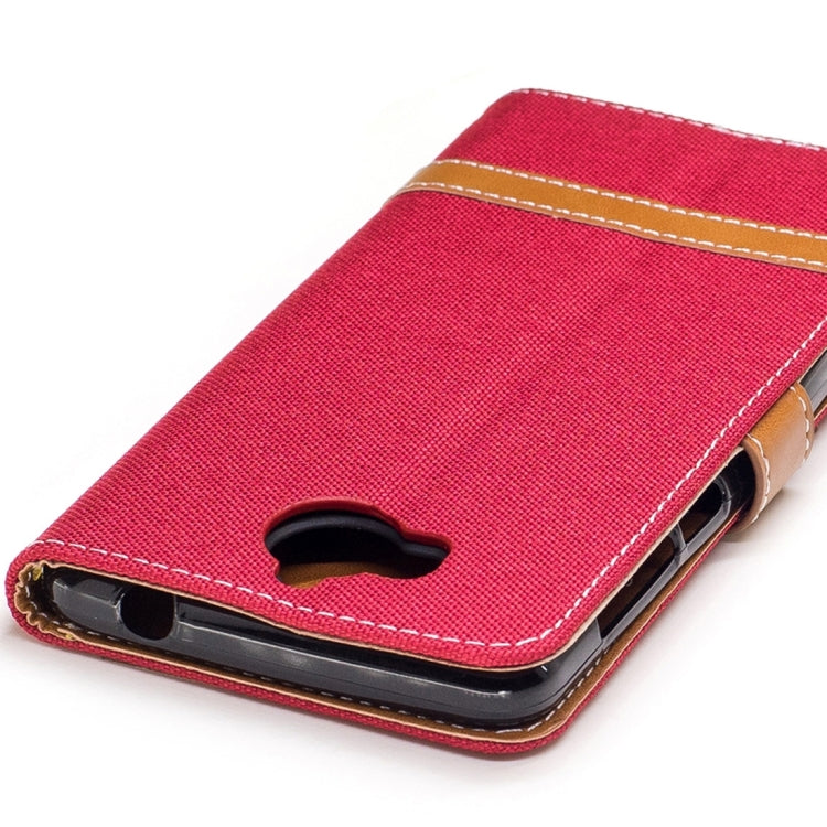 For Huawei  Y5 (2017) Denim Texture Leather Case with Holder & Card Slots & Wallet & Lanyard