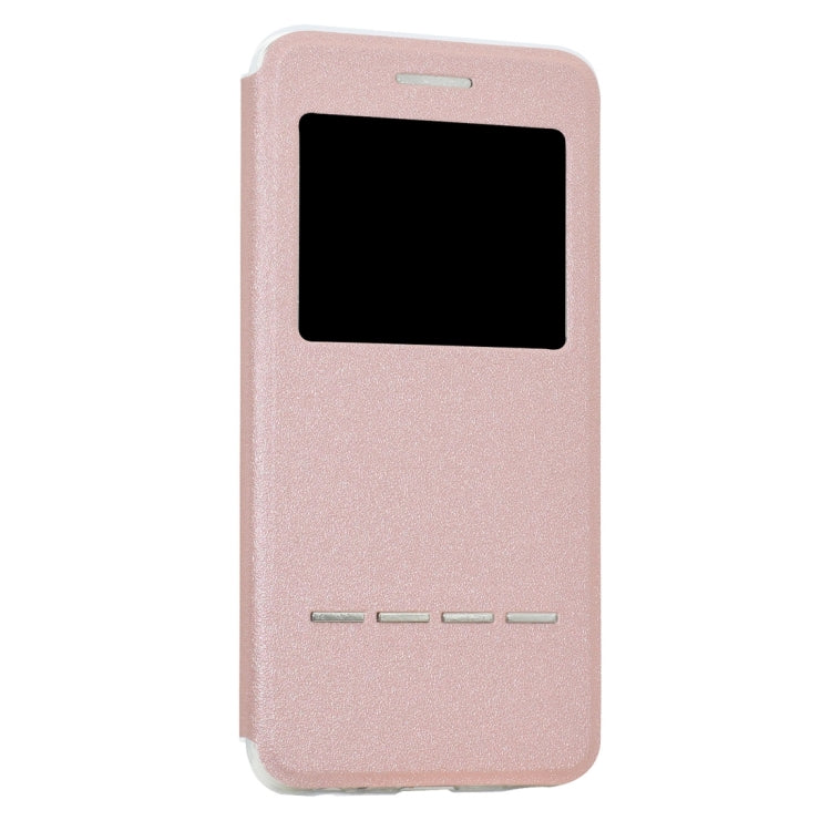 For Huawei  P10  Frosted Texture Horizontal Flip Leather Case with Call Display ID & SlideUnlock Slip & Holder