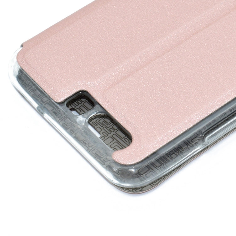 For Huawei  P10  Frosted Texture Horizontal Flip Leather Case with Call Display ID & SlideUnlock Slip & Holder