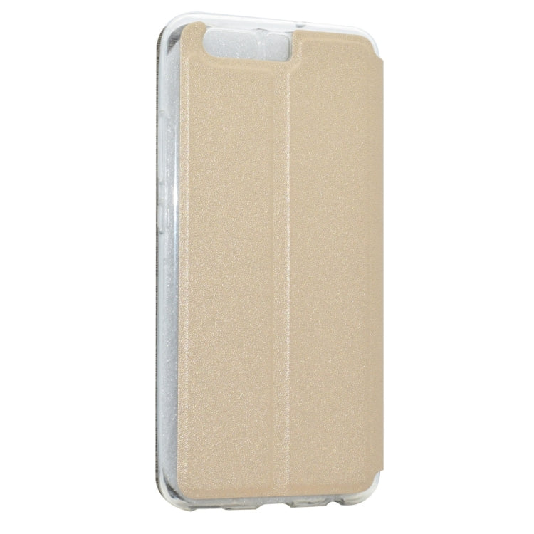 For Huawei  P10 Plus Frosted Texture Horizontal Flip Leather Case with Call Display ID & SlideUnlock Slip & Holder