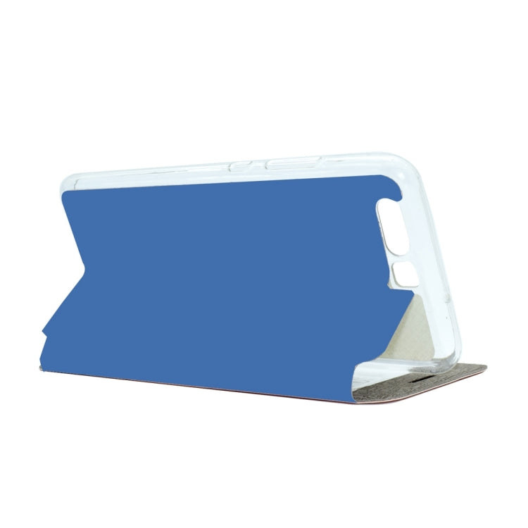 For Huawei  P10 Plus Frosted Texture Horizontal Flip Leather Case with Call Display ID & SlideUnlock Slip & Holder