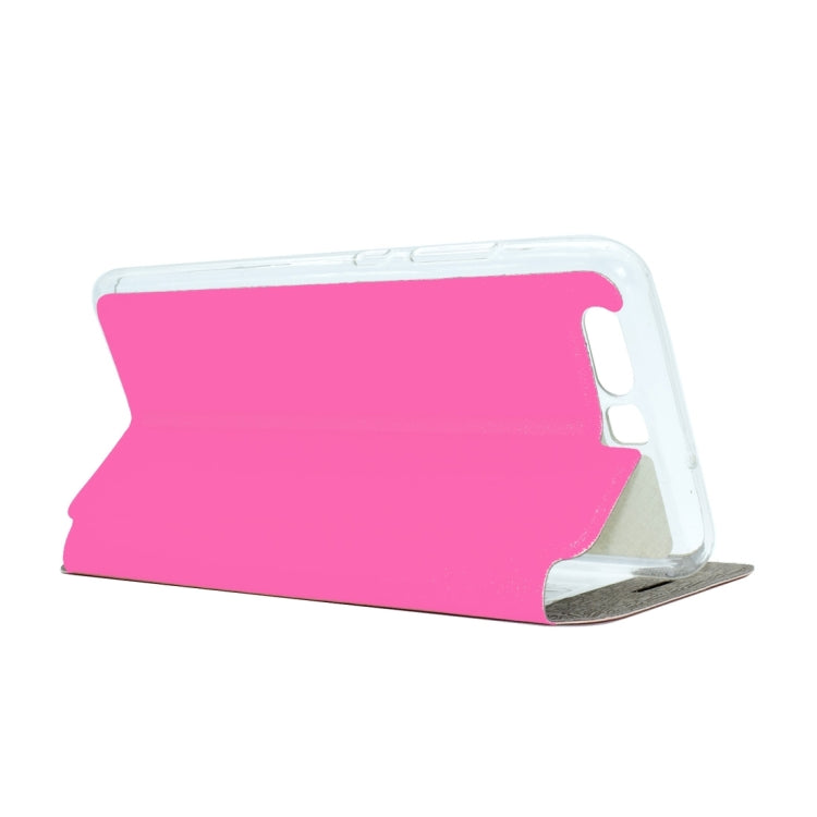 For Huawei  P10 Plus Frosted Texture Horizontal Flip Leather Case with Call Display ID & SlideUnlock Slip & Holder