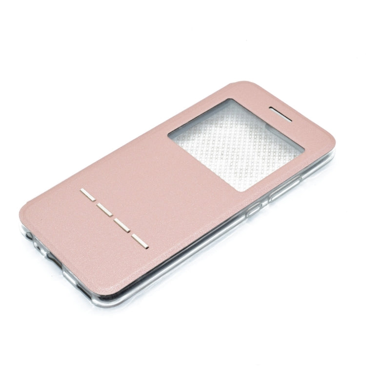 For Huawei  P10 Plus Frosted Texture Horizontal Flip Leather Case with Call Display ID & SlideUnlock Slip & Holder