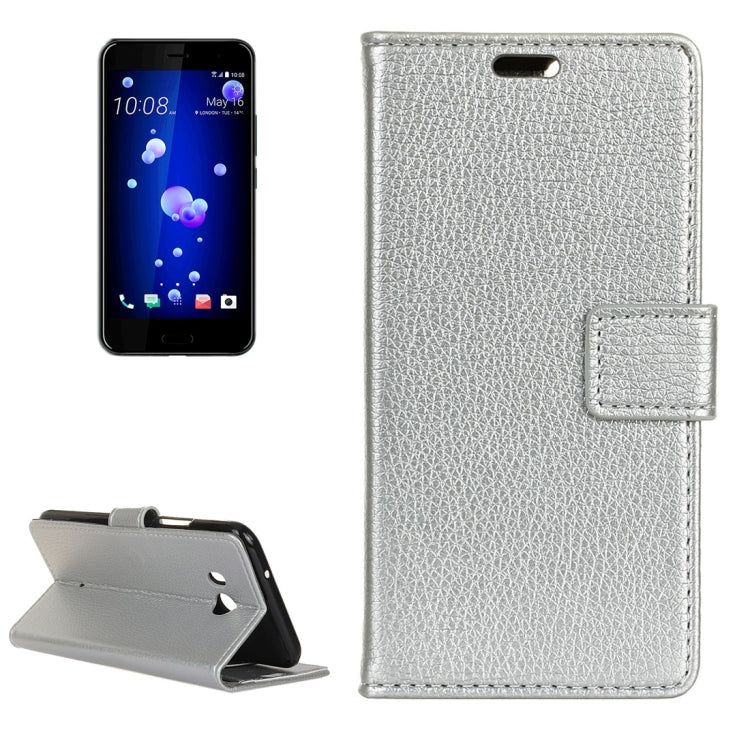For HTC U11 Litchi Texture Horizontal Flip Leather Case with Holder & Card Slots & Wallet & Photo Frame