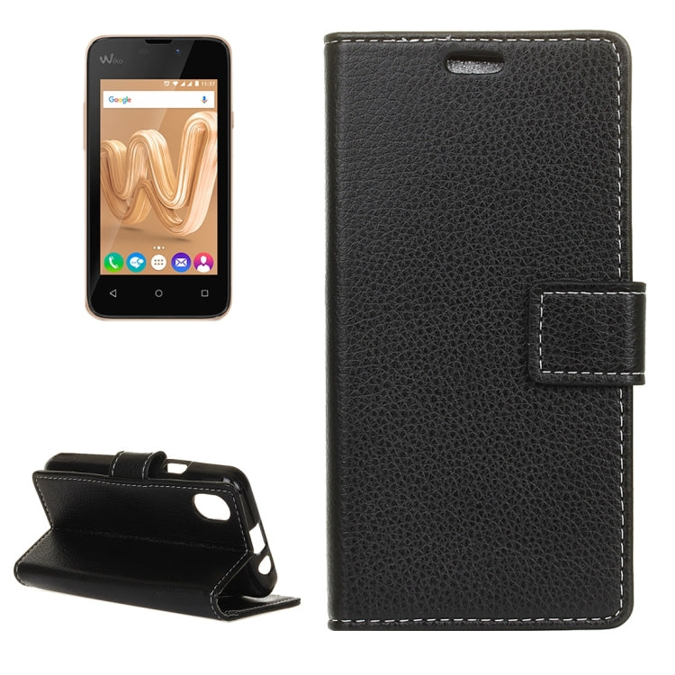For Wiko SUNNY MAX Litchi Texture Horizontal Flip Leather Case with Holder & Card Slots & Wallet & Photo Frame