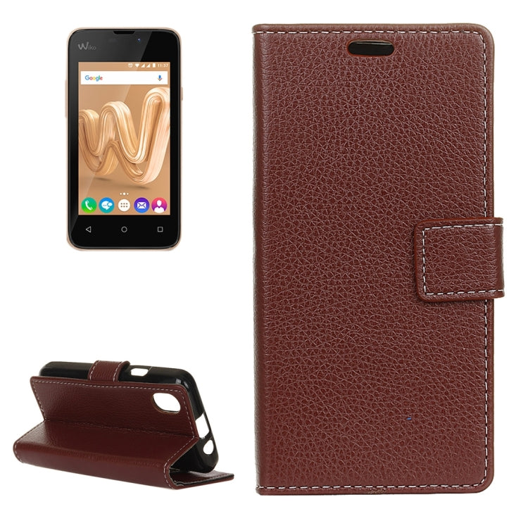 For Wiko SUNNY MAX Litchi Texture Horizontal Flip Leather Case with Holder & Card Slots & Wallet & Photo Frame
