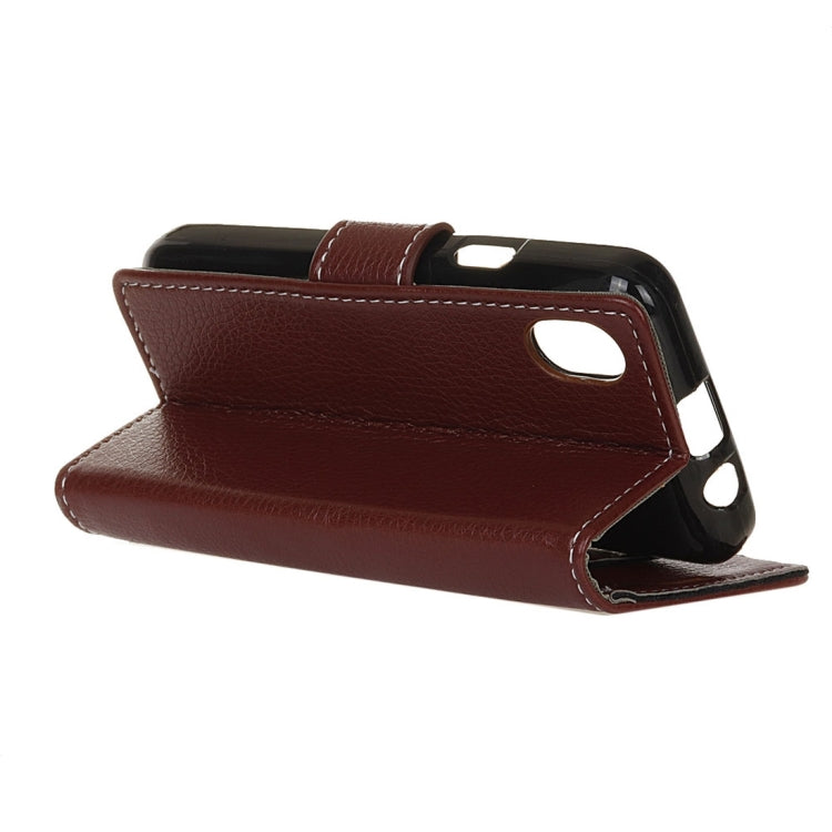 For Wiko SUNNY MAX Litchi Texture Horizontal Flip Leather Case with Holder & Card Slots & Wallet & Photo Frame