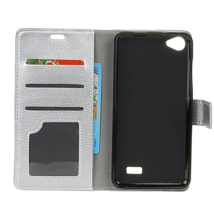 For Acer Liquid Z6E Litchi Texture Horizontal Flip Leather Case with Holder & Card Slots & Wallet & Photo Frame