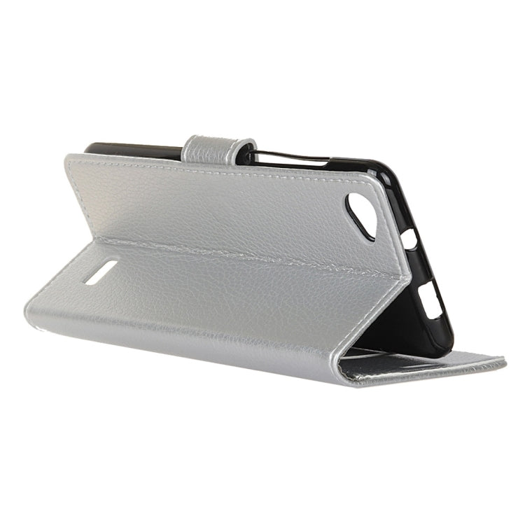 For Acer Liquid Z6E Litchi Texture Horizontal Flip Leather Case with Holder & Card Slots & Wallet & Photo Frame