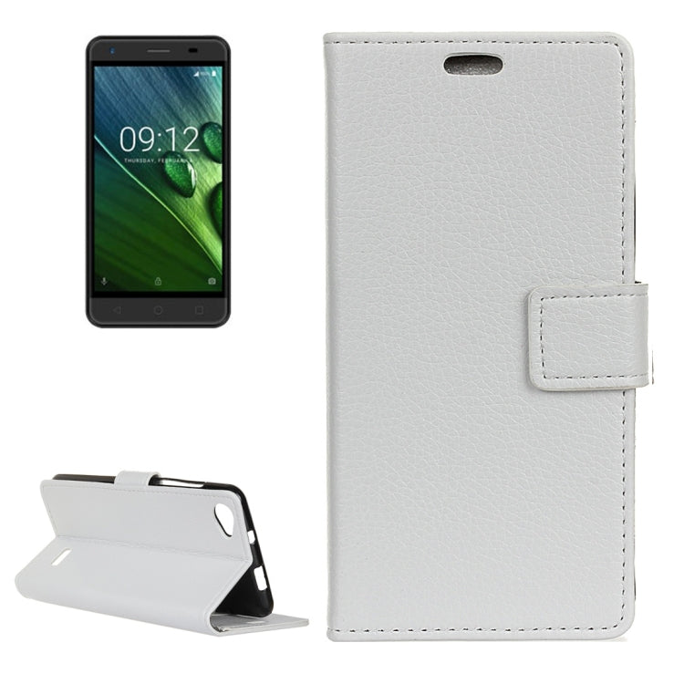 For Acer Liquid Z6E Litchi Texture Horizontal Flip Leather Case with Holder & Card Slots & Wallet & Photo Frame