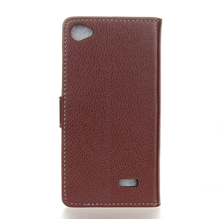 For Acer Liquid Z6E Litchi Texture Horizontal Flip Leather Case with Holder & Card Slots & Wallet & Photo Frame
