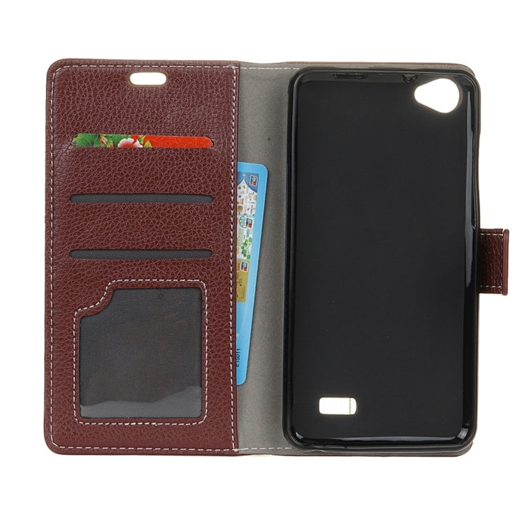 For Acer Liquid Z6E Litchi Texture Horizontal Flip Leather Case with Holder & Card Slots & Wallet & Photo Frame