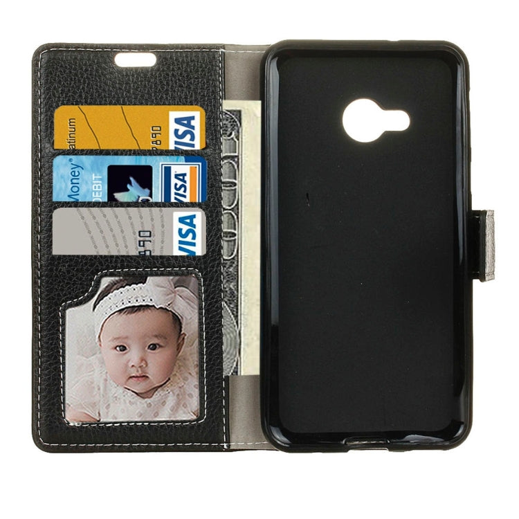 For HTC U Play Litchi Texture Horizontal Flip Leather Case with Holder & Card Slots & Wallet & Photo Frame