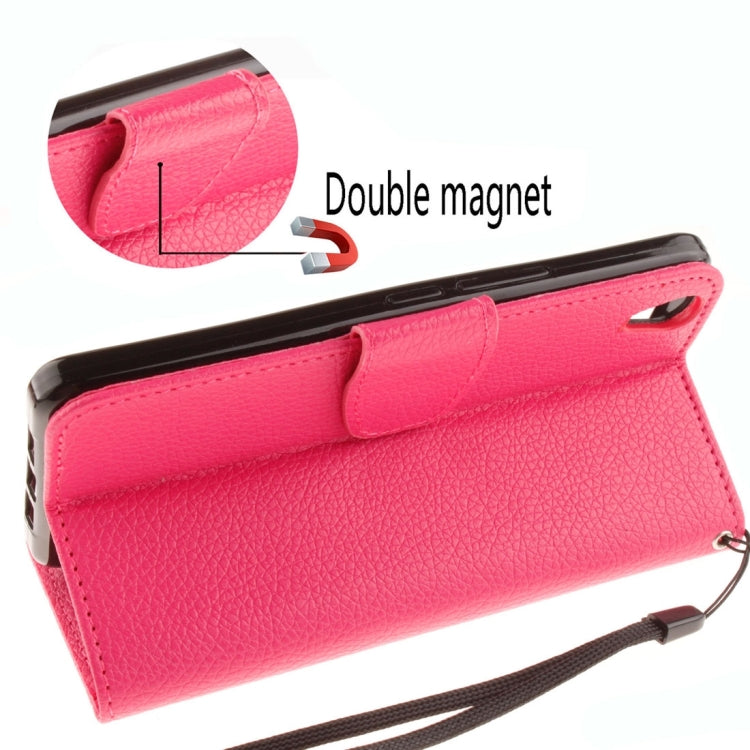 For OnePlus X Litchi Texture Horizontal Flip PU Leather Case with Holder & Card Slots & Wallet & Photo Frame & Lanyard