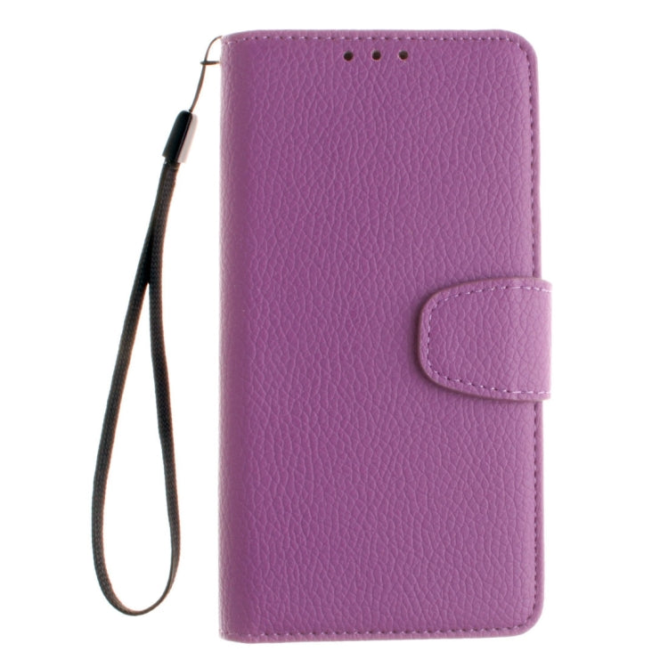 For Sony Xperia M5 LItchi Texture Horizontal Flip PU Leather Case with Holder & Card Slots & Wallet & Photo Frame & Lanyard