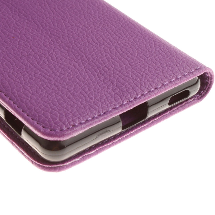 For Sony Xperia M5 LItchi Texture Horizontal Flip PU Leather Case with Holder & Card Slots & Wallet & Photo Frame & Lanyard