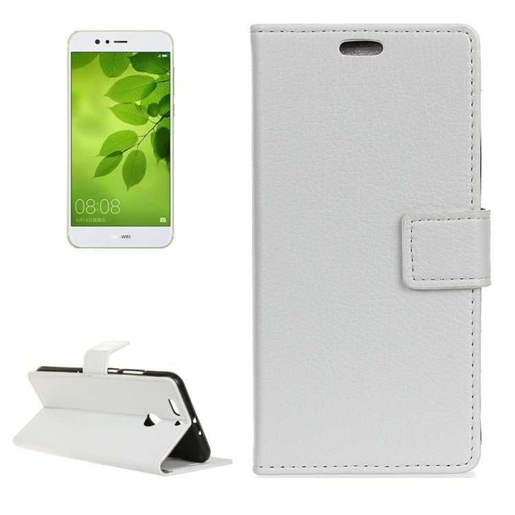 For Huawei  Nova 2 Plus Litchi Texture Horizontal Flip Leather Case with Holder & Card Slots & Wallet & Photo Frame