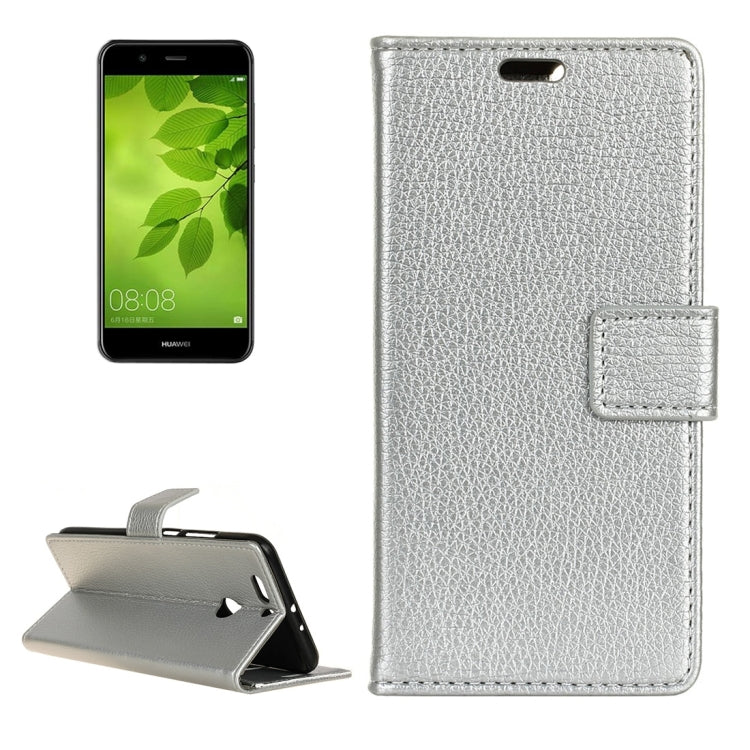 For Huawei  Nova 2 Litchi Texture Horizontal Flip Leather Case with Holder & Card Slots & Wallet & Photo Frame