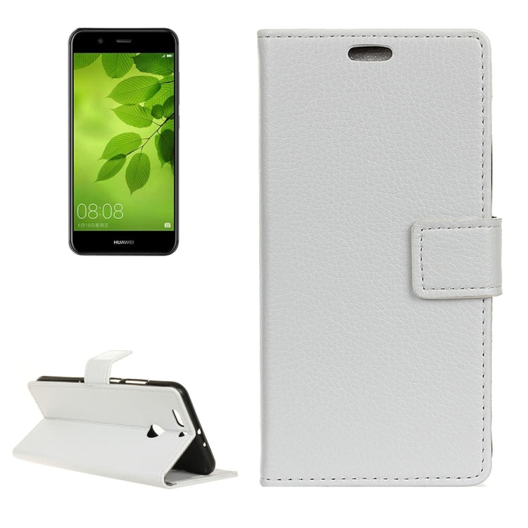 For Huawei  Nova 2 Litchi Texture Horizontal Flip Leather Case with Holder & Card Slots & Wallet & Photo Frame