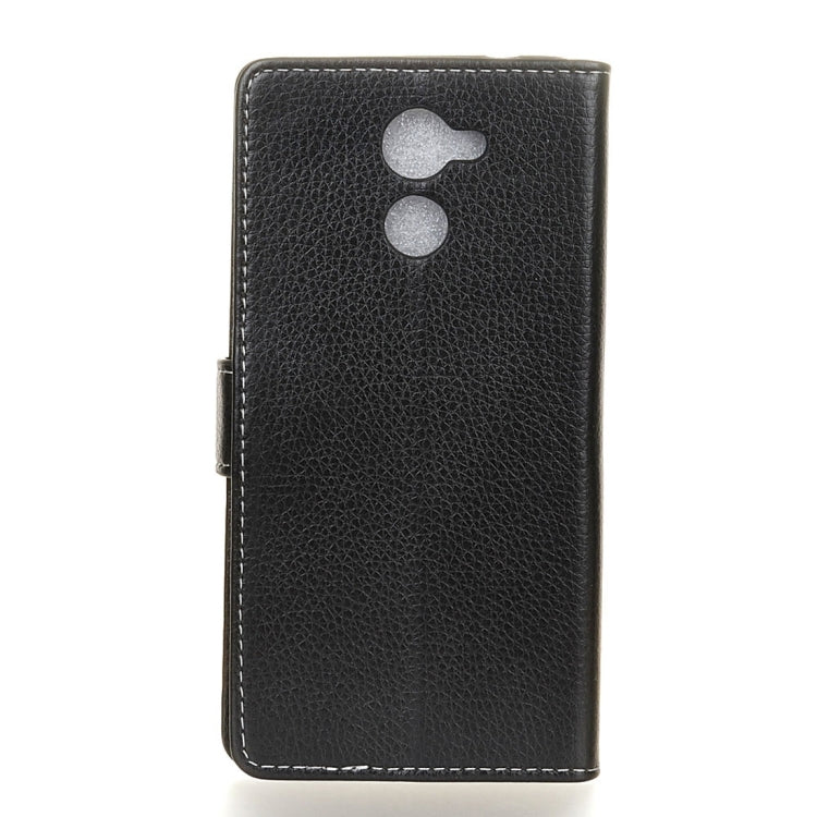 For Vodafone Smart V8 Litchi Texture Horizontal Flip Leather Case with Holder & Card Slots & Wallet & Photo Frame
