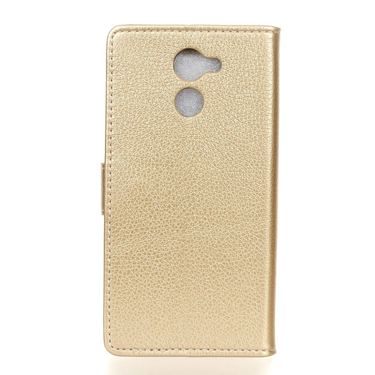 For Vodafone Smart V8 Litchi Texture Horizontal Flip Leather Case with Holder & Card Slots & Wallet & Photo Frame