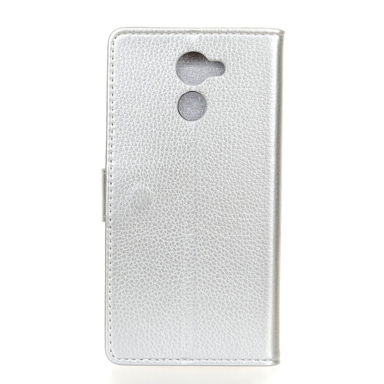 For Vodafone Smart V8 Litchi Texture Horizontal Flip Leather Case with Holder & Card Slots & Wallet & Photo Frame